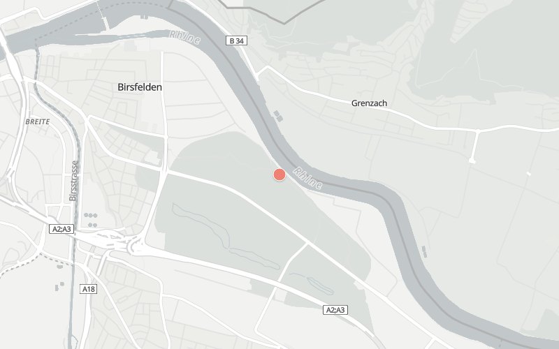 Karte von Birsfelden mit 1 Restaurants, die heute ein Mittagsmenü haben