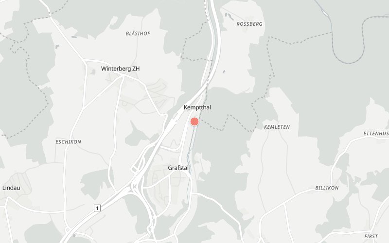 Karte von Kemptthal mit 1 Restaurants, die heute ein Mittagsmenü haben