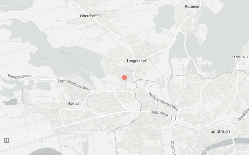 Karte von Langendorf mit 1 Restaurants, die heute ein Mittagsmenü haben