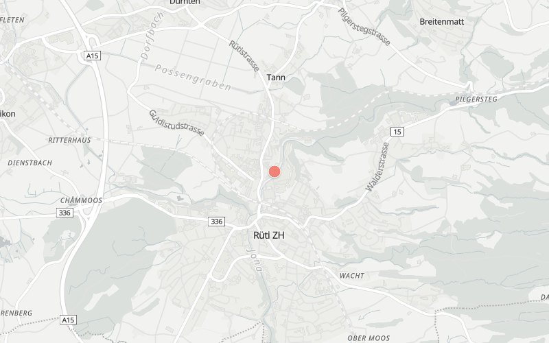 Karte von Tann mit 1 Restaurants, die heute ein Mittagsmenü haben