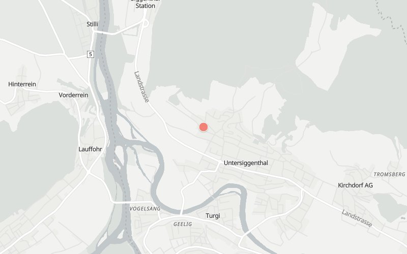 Karte von Untersiggenthal mit 1 Restaurants, die heute ein Mittagsmenü haben