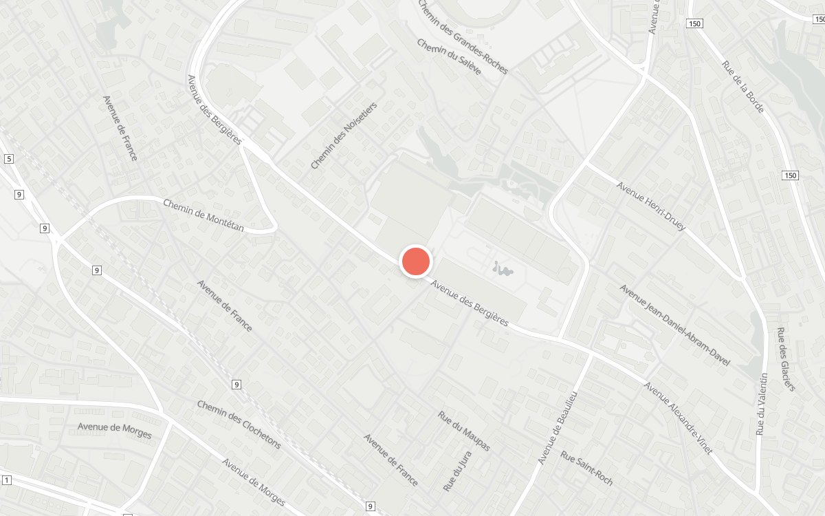 Plan : Le Comptoir de Beaulieu, Avenue des Bergières 10, 1004 Lausanne
