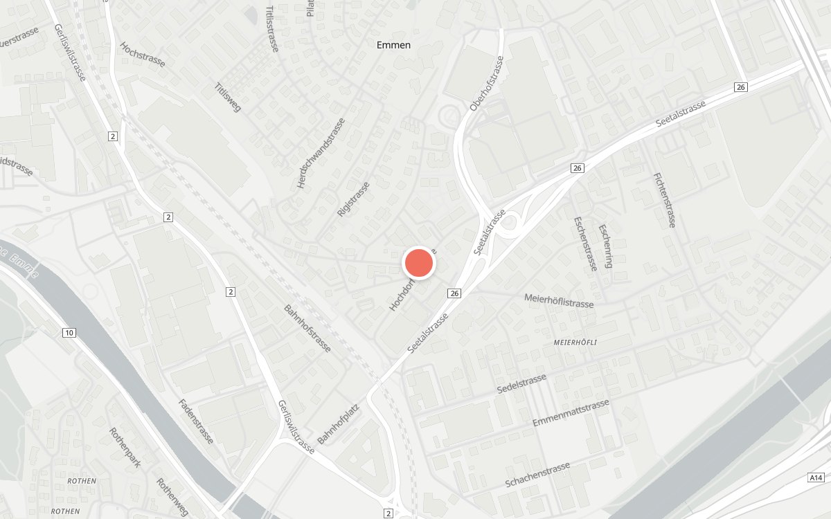 Karte: Emma's Bäckerei, Schützenmattstrasse 16, 6020 Emmenbrücke