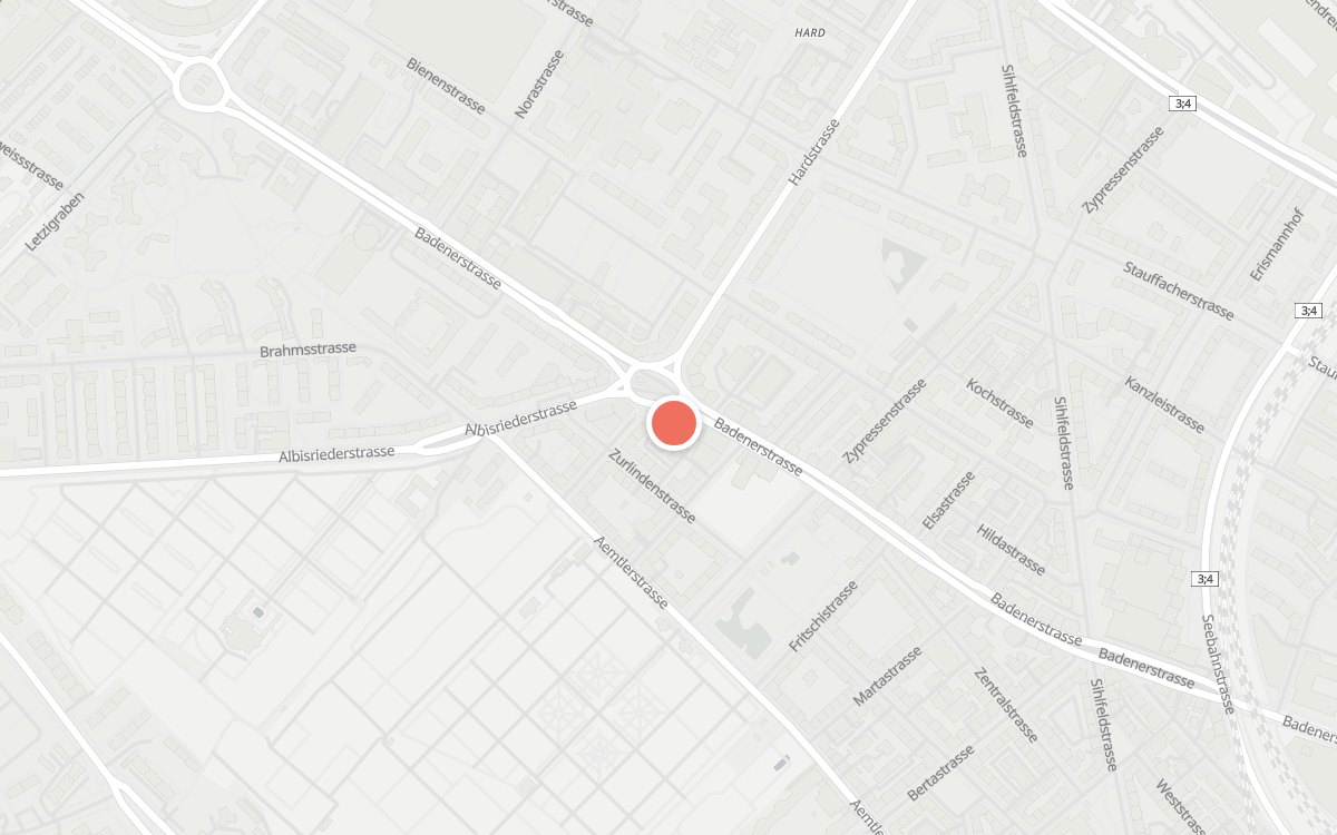 Karte: Hornecker, Albisriederplatz 1, 8003 Zürich