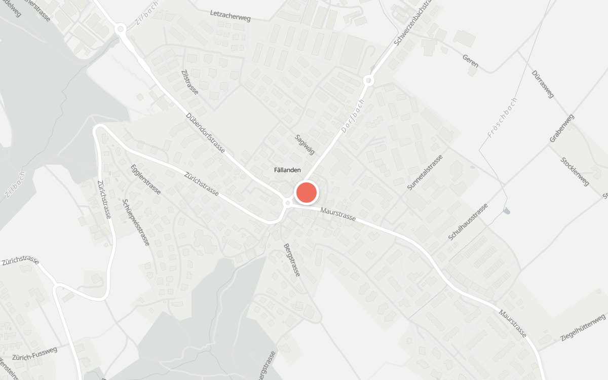 Karte: BurnHeart's Schmankerl Dorfbeiz Kreuz, Schwerzenbachstrasse 2, 8117 Fällanden