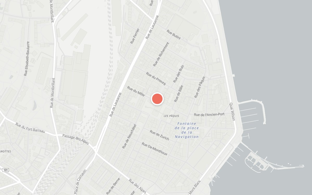 Plan : Al quadrato, Rue de Berne 55, 1201 Genève