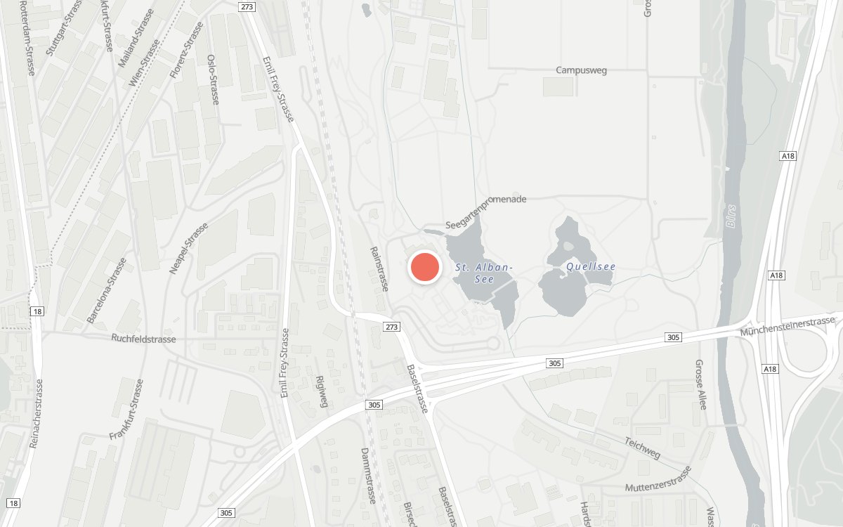 Karte: Seegarten Park im Grünen - À-la-carte-Restaurant, Rainstrasse 6, 4142 Münchenstein