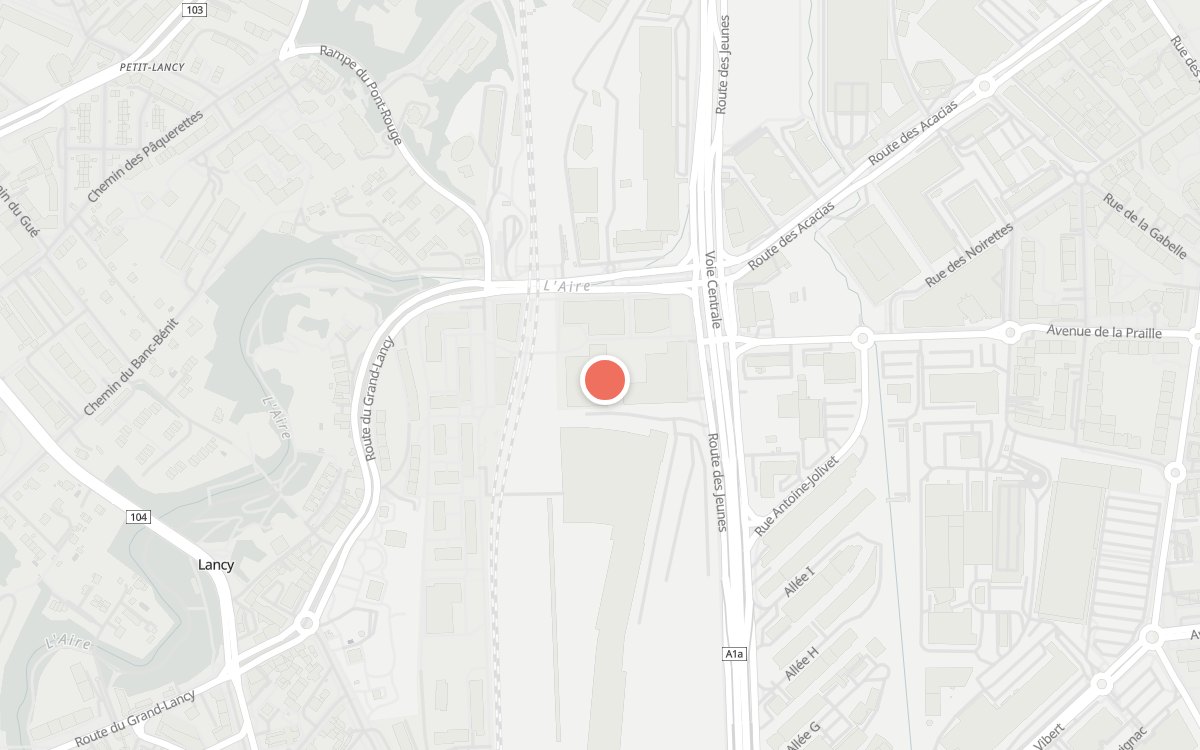 Karte: La Kitchen by Westhive, Esplanade de Pont-Rouge 9A, 1212 Grand-Lancy