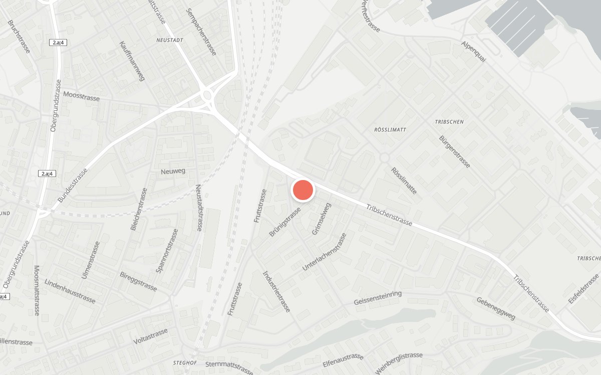 Karte: Prizzi, Tribschenstrasse 18, 6005 Luzern