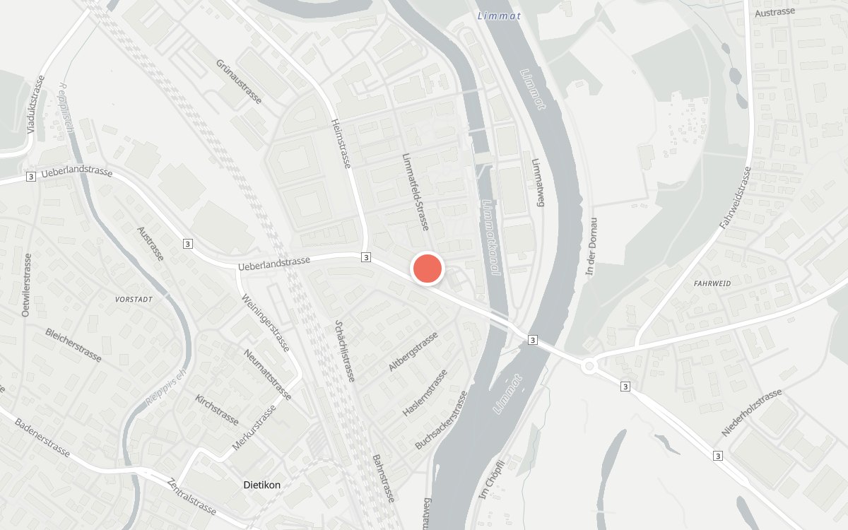 Karte: Steiner, Ueberlandstrasse 10, 8953 Dietikon