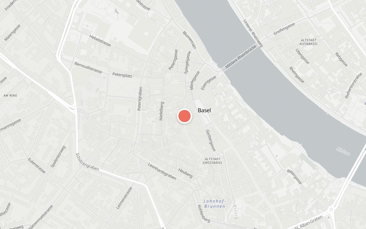 Karte: Hasenburg, Schneidergasse 20, 4051 Basel