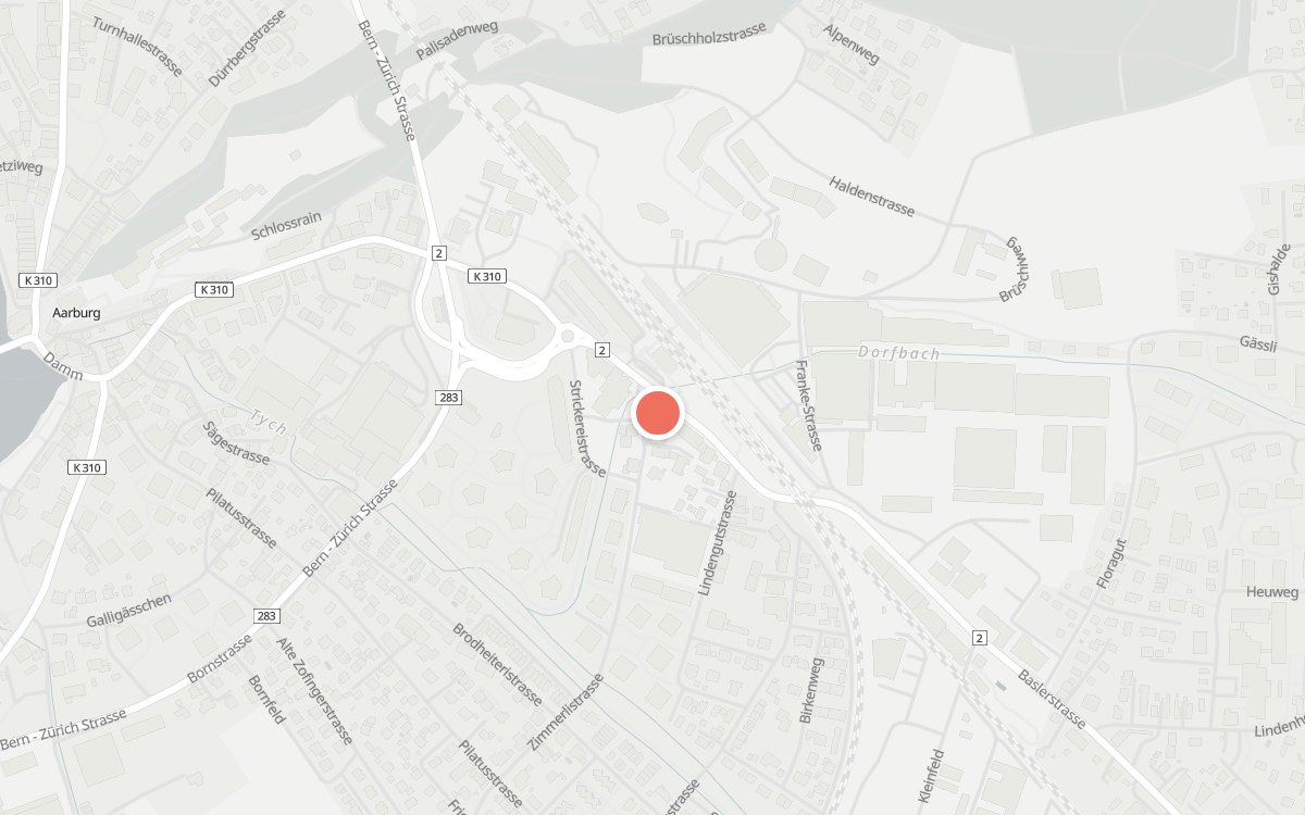 Karte: Bahnhof, Bahnhofstrasse, 4663 Zofingen