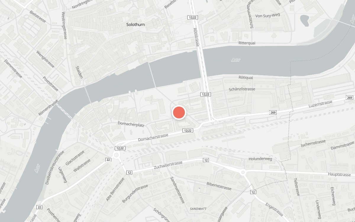 Karte: Steiner, Hauptbahnhofstrasse 4, Solothurn