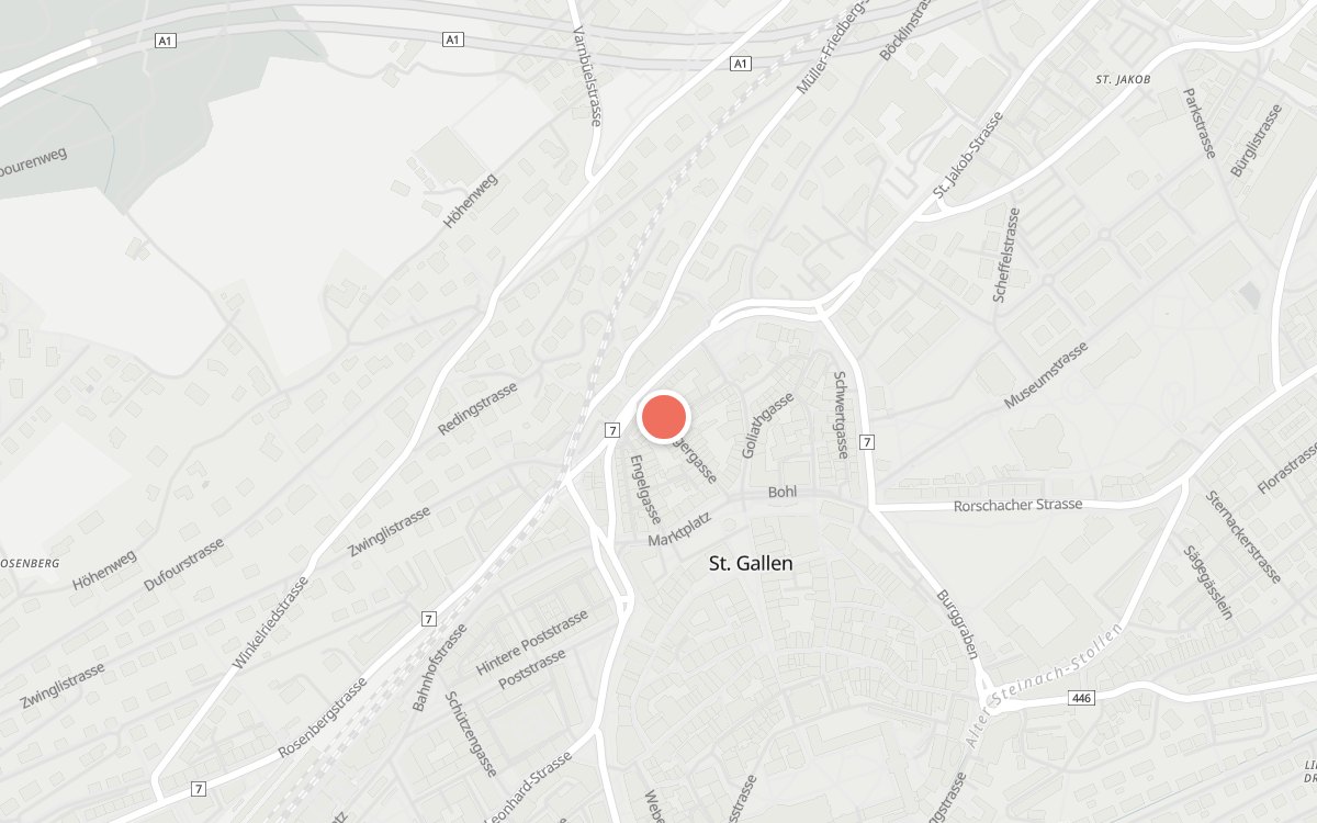 Karte: Krug, Metzgergasse 28, 9000 St.Gallen