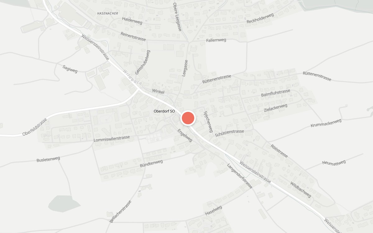 Karte: Kreuz Oberdorf, Weissensteinstrasse 82, 4515 Oberdorf SO