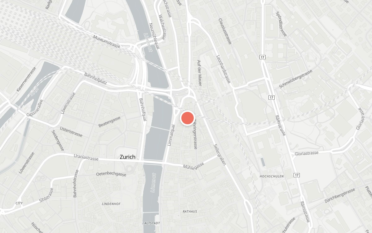 Karte: La Pasta, Niederdorfstrasse 80, 8001 Zürich