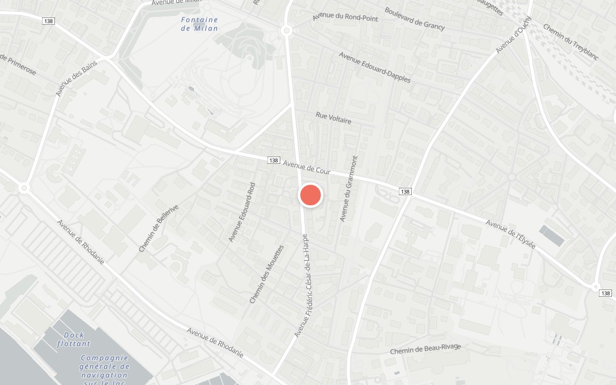 Plan : Monsieur Madame, Avenue Frédéric-César-de-La-Harpe, 19, 1007 Lausanne
