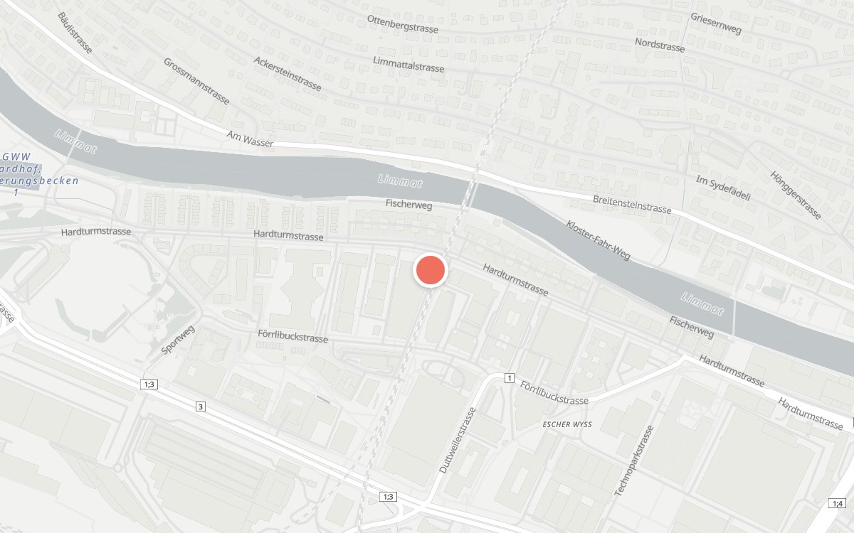 Karte: Westhive Kitchen, Hardturmstrasse 161, 8005 Zürich