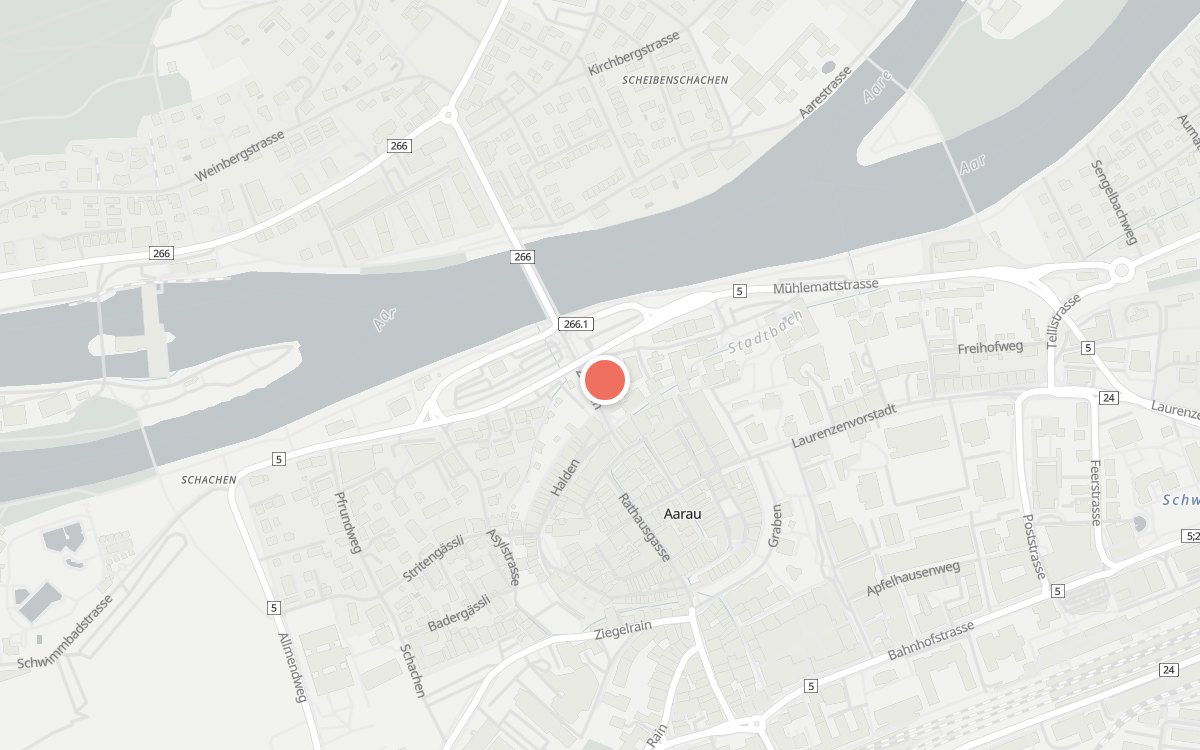 Karte: Restaurant Zollhuus, Zollrain 16, 5000 Aarau