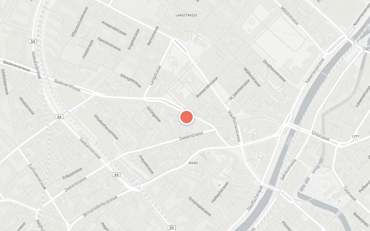 Karte: Il Salotto, Zürich