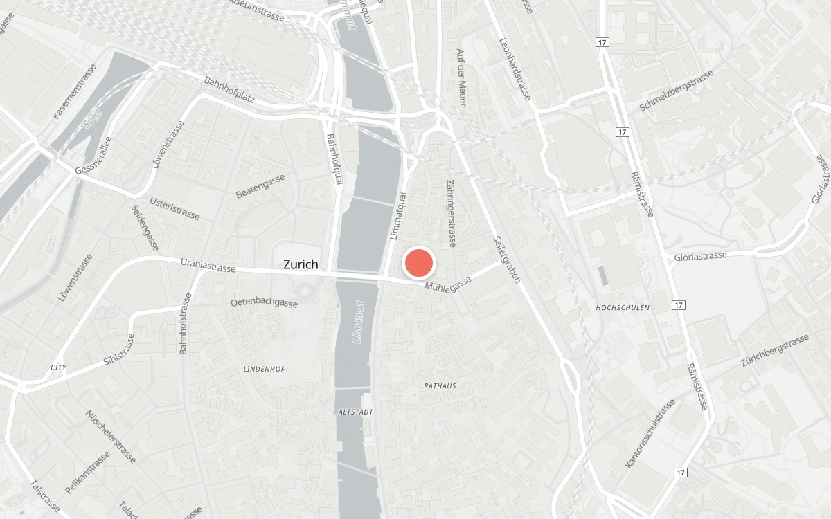 Karte: Osteria Borgo, Schmidgasse, 8001 Zürich