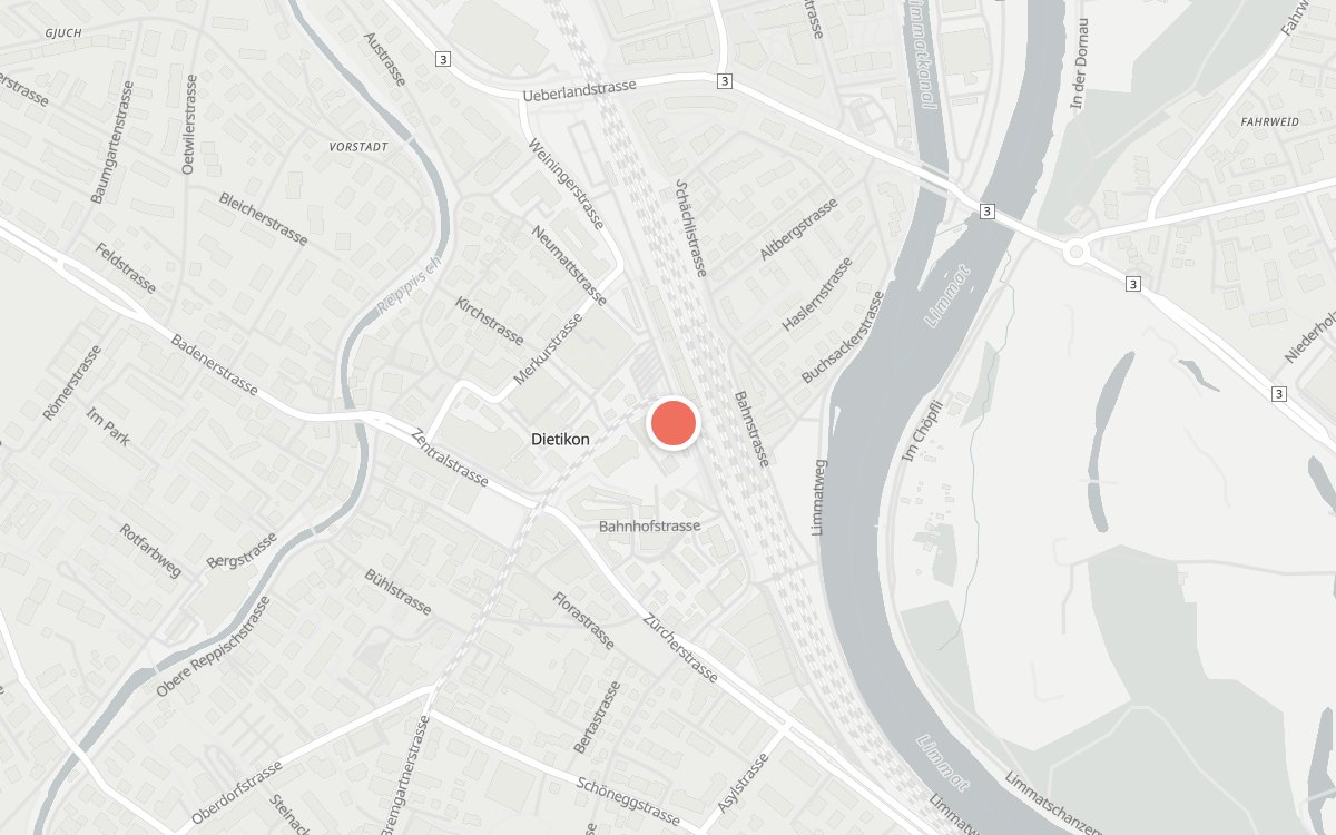 Karte: Restaurant Bären, Bahnhofplatz 5, 8953 Dietikon