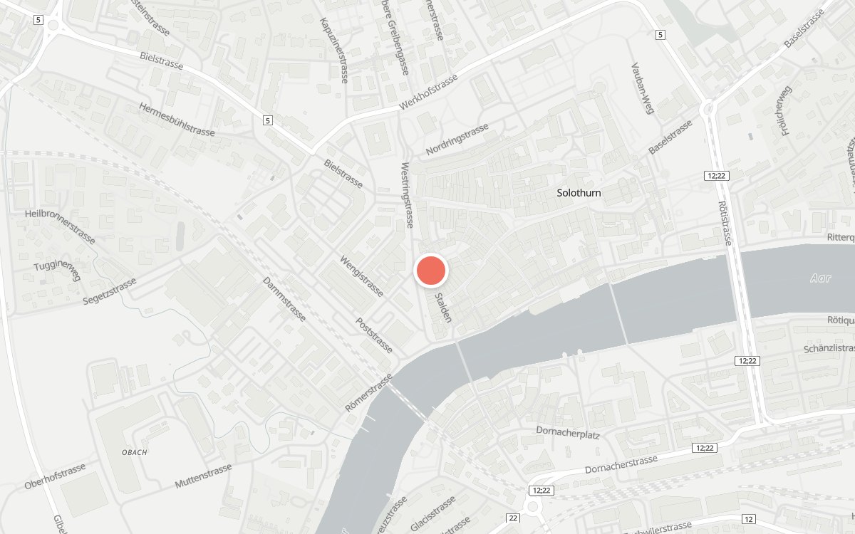 Karte: Restaurant Tiger, Stalden 35, Solothurn
