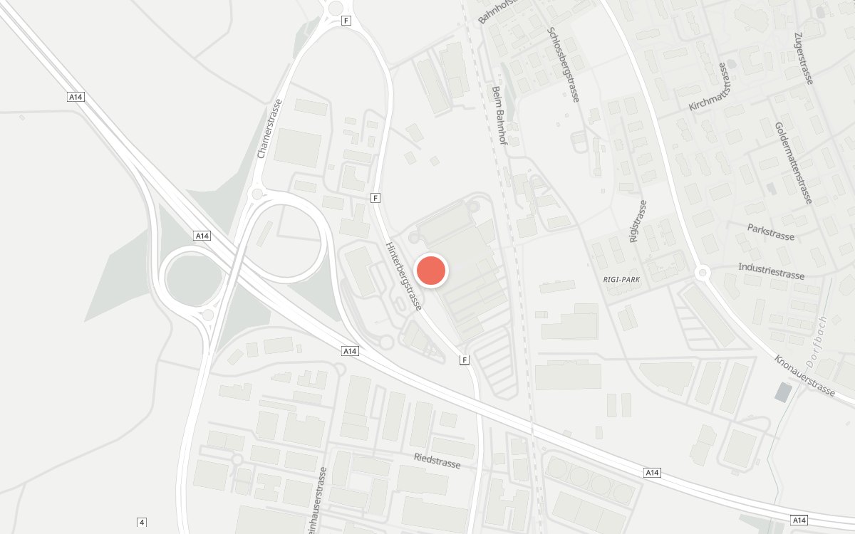 Karte: Primo, Hinterbergstrasse, 6312 Zug