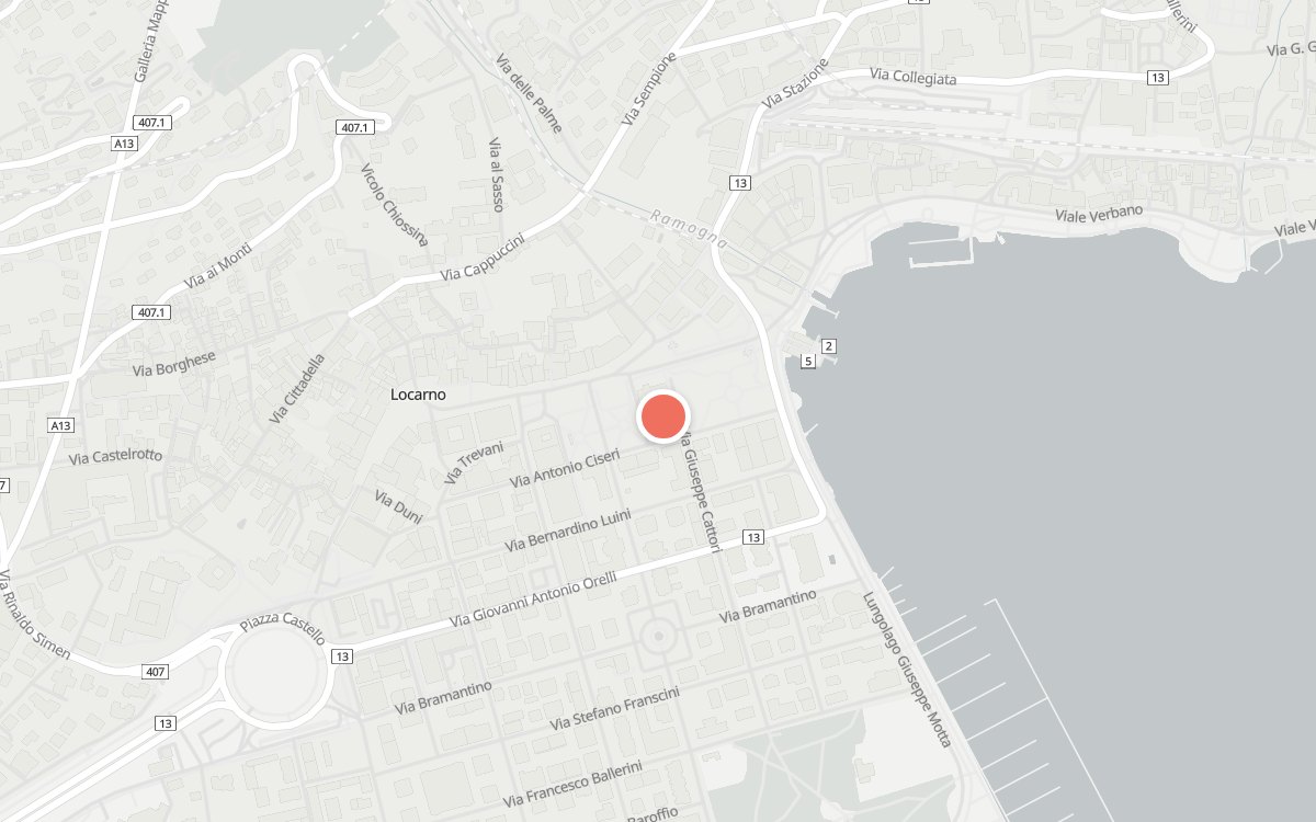 Mappa: Ristorante Bistro Casino di Locarno, Largo Franco Zorzi 1, 6600 Locarno