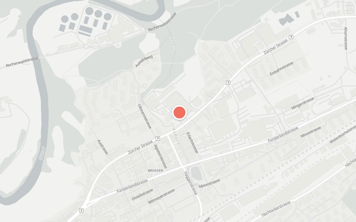 Karte: Cucina, Zürcher Strasse 204, 9014 St. Gallen