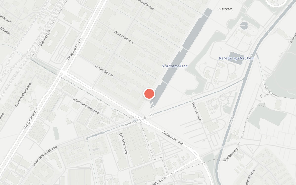 Karte: Betty‘s Coffee House, Wright-Strasse 69, 8152 Glattpark (Opfikon)