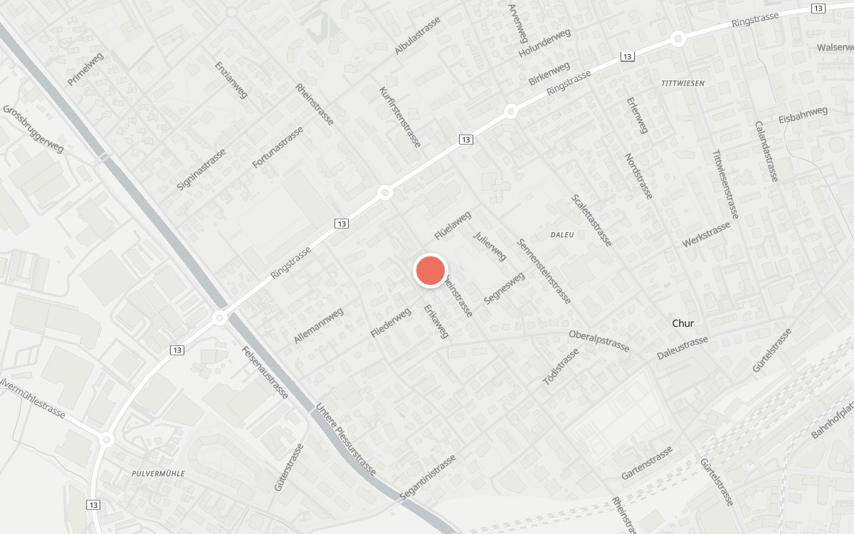 Karte: Sushi Lounge, Rheinstrasse 81, 7000 Chur