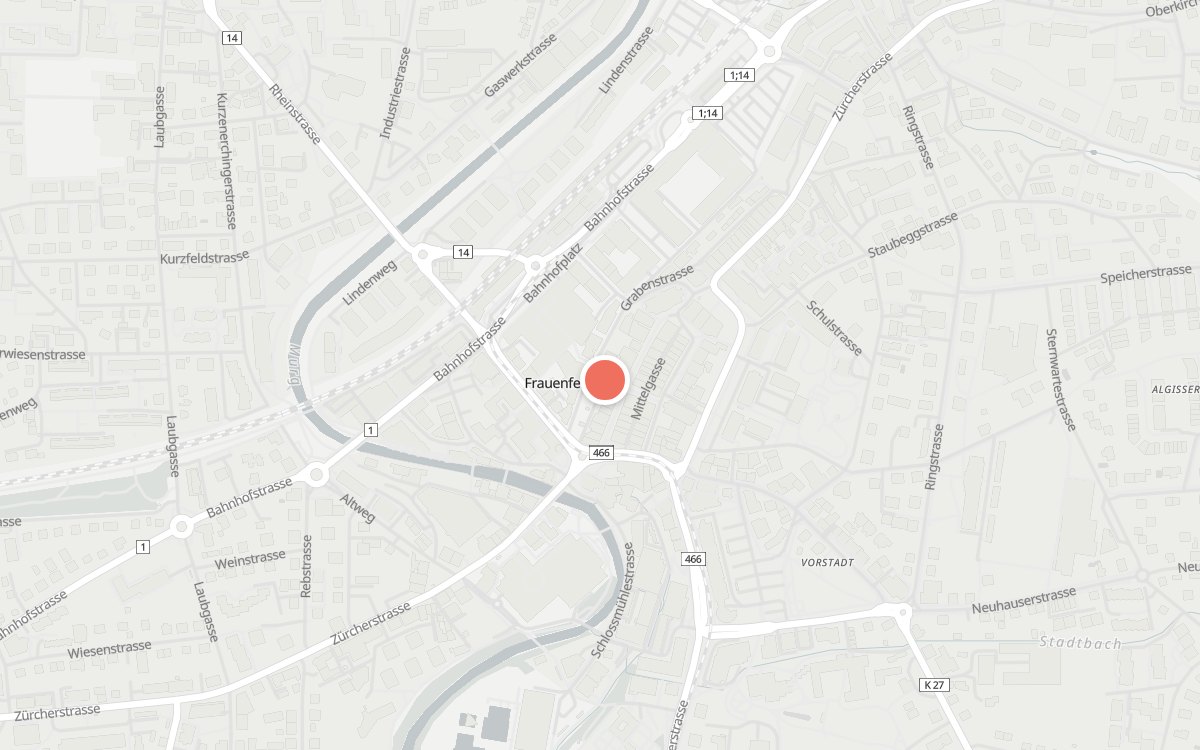 Karte: La Terrasse, Grabenstrasse 8, 8500 Frauenfeld