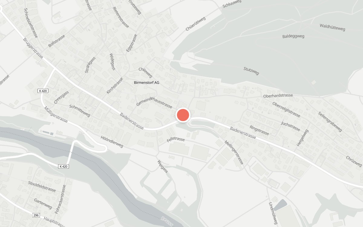 Karte: Zur alten Schmitte, Badenerstrasse 29, Baden