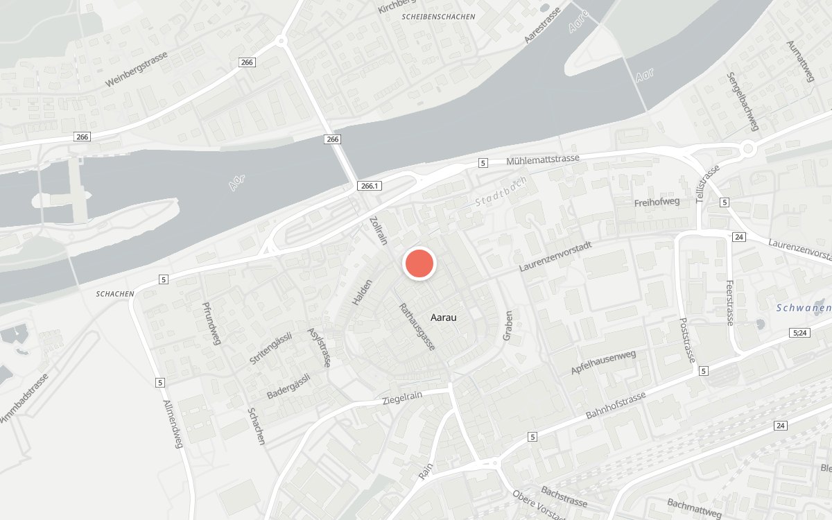 Karte: Tuchlaube, Metzgergasse 18, Aarau