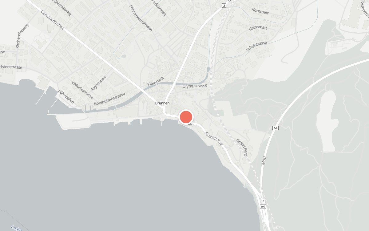 Karte: Birdy's by Achtien - The Nest, Axenstrasse 9, 6440 Brunnen