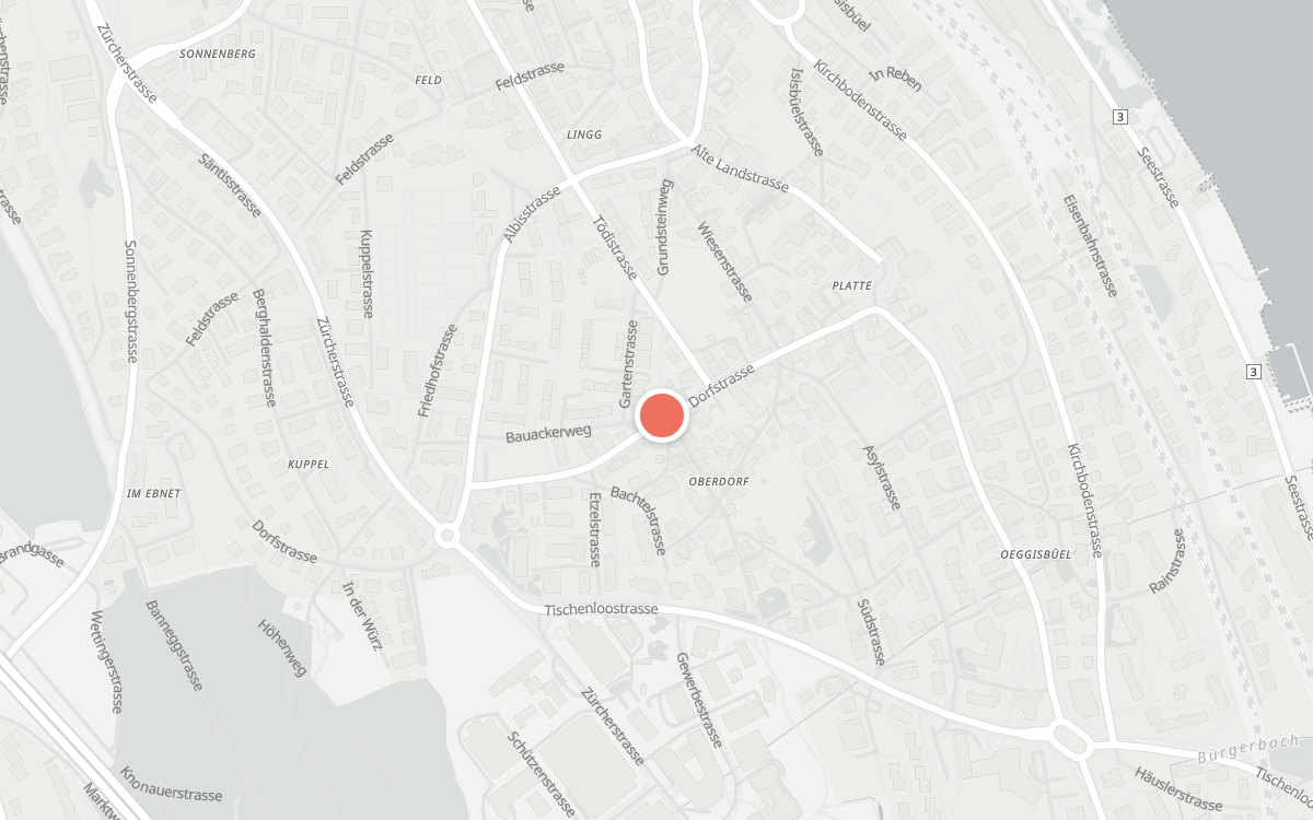 Karte: Restaurant Grundstein, Dorfstrasse 38, 8800 Thalwil