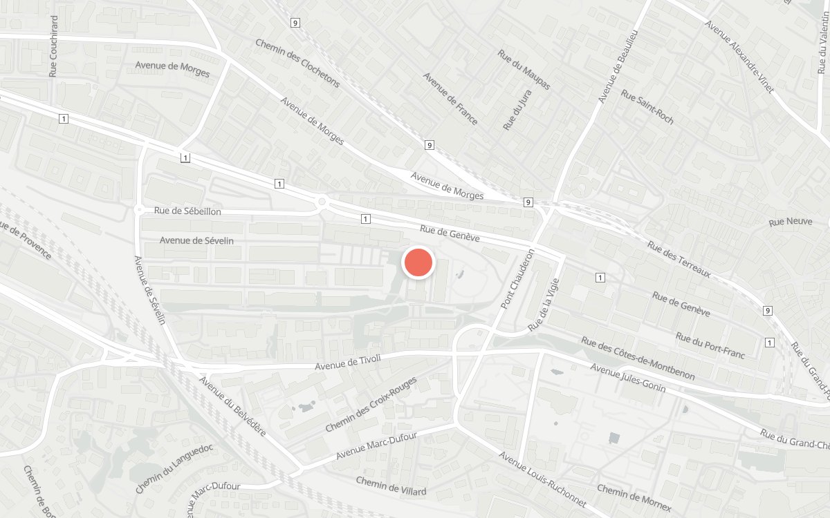 Plan : Café de l'Arsenic, Lausanne