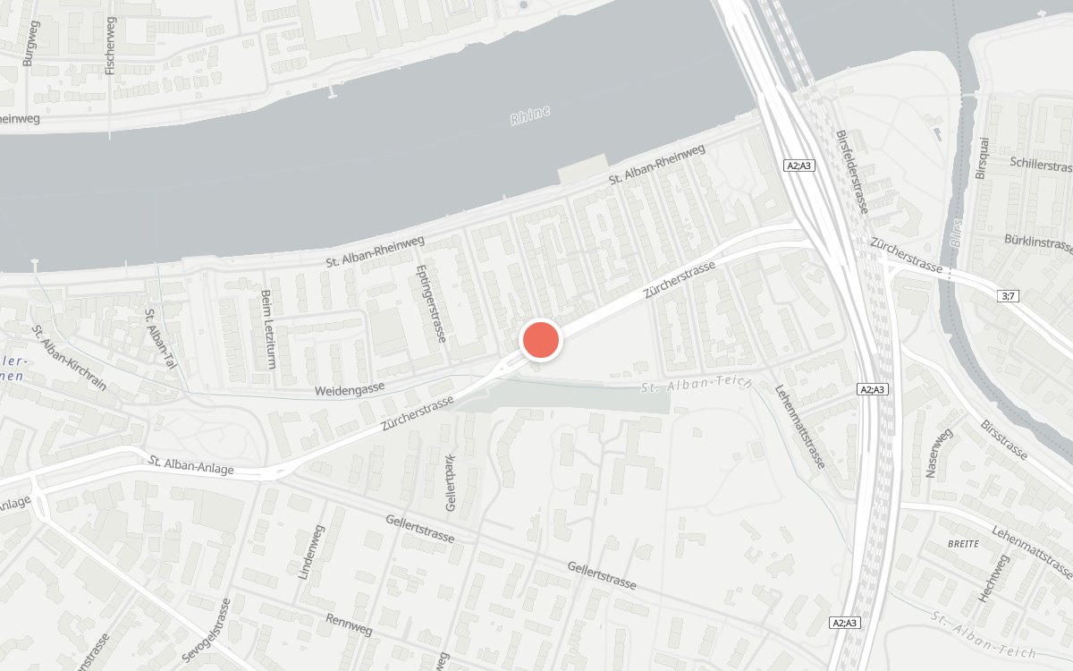 Karte: Bäckerei Jetzer, Zürcherstrasse 73, 4052 Basel