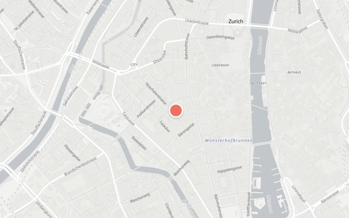 Karte: La Bottega di Mario, Nüschelerstrasse 6, 8001 Zürich