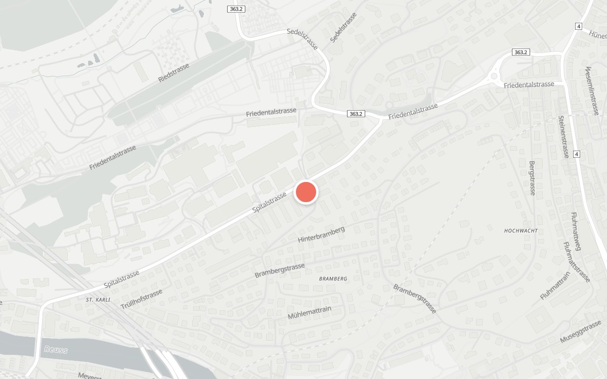 Karte: Valle di Zerz, Spitalstrasse 21, 6004 Luzern
