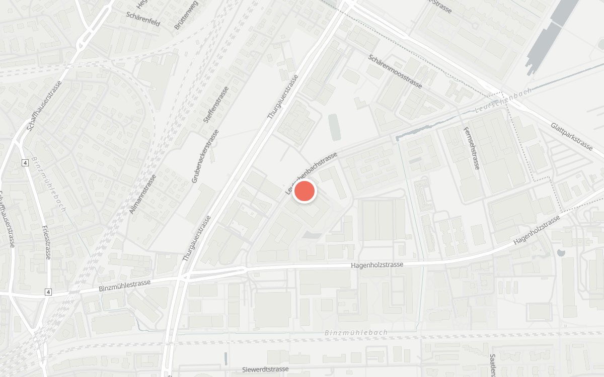 Karte: minimium, Leutschenbachstrasse 44, 8050 Zürich