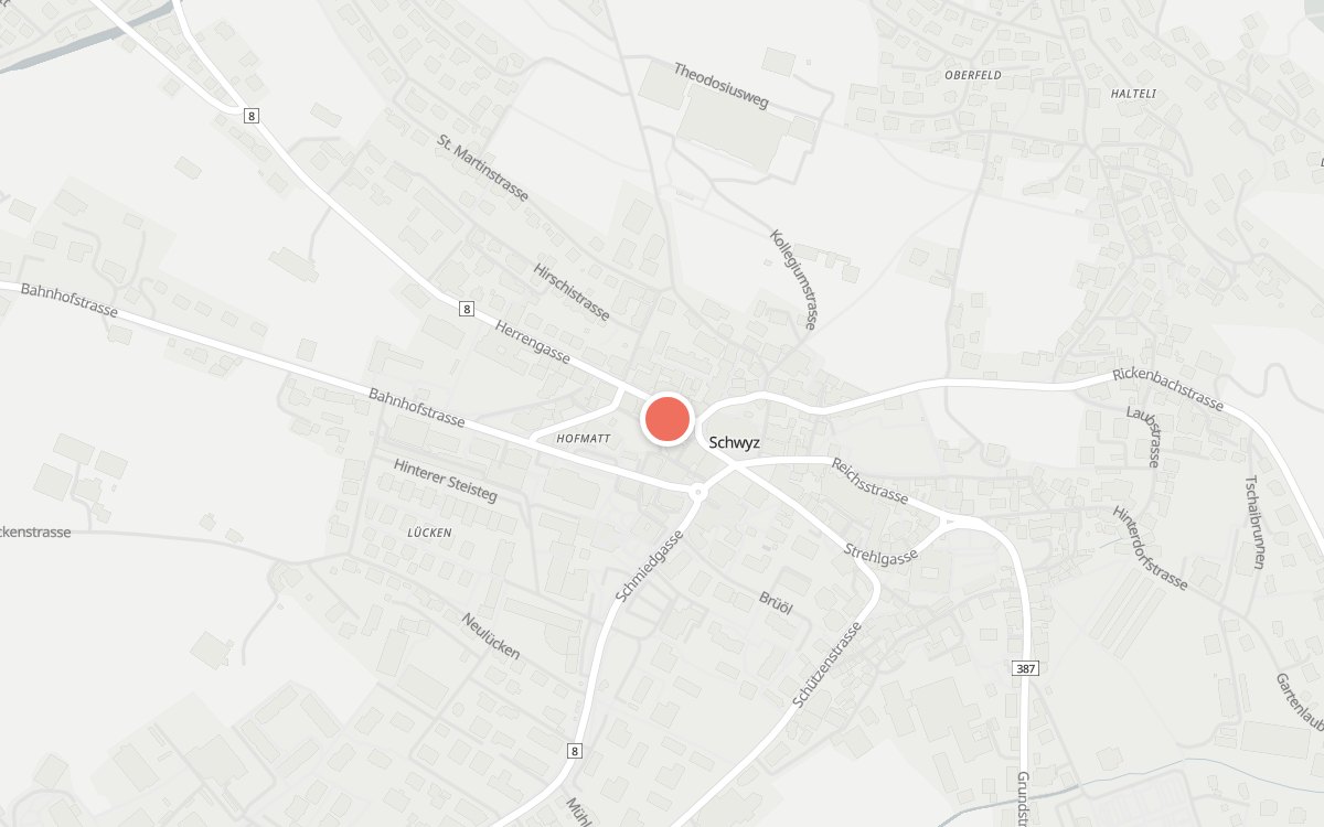 Karte: Reichmuth, Herrengasse 11, 6430 Schwyz