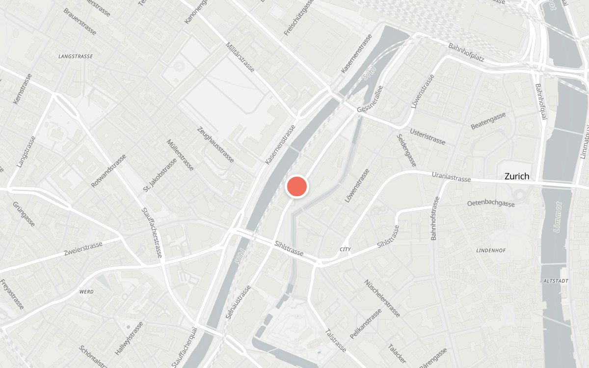 Karte: El Lokal, Gessnerallee 11, 8001 Zürich