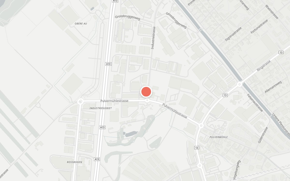 Karte: EP GastroKantin, Pulvermühlestrasse 78, 7000 Chur