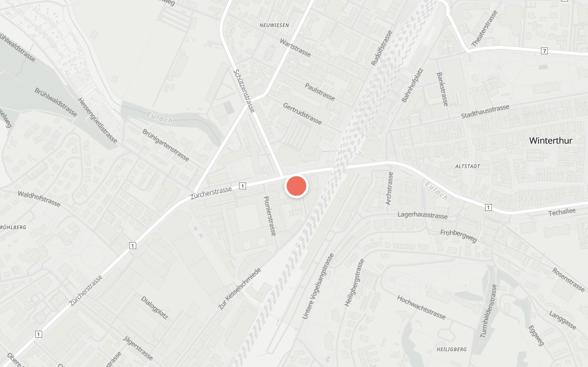 Karte: Plan B, Zürcherstrasse 7, 8400 Winterthur