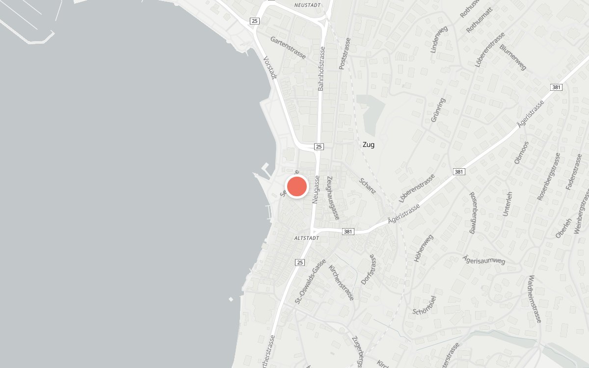 Karte: Brasserie Löwen, Landsgemeindeplatz 1, 6301 Zug