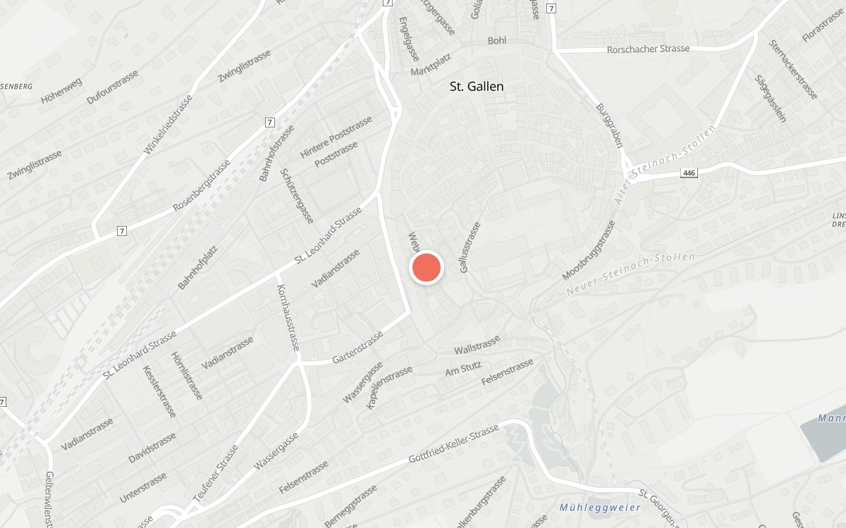 Karte: PinChu, Webergasse 16, 9000 St. Gallen