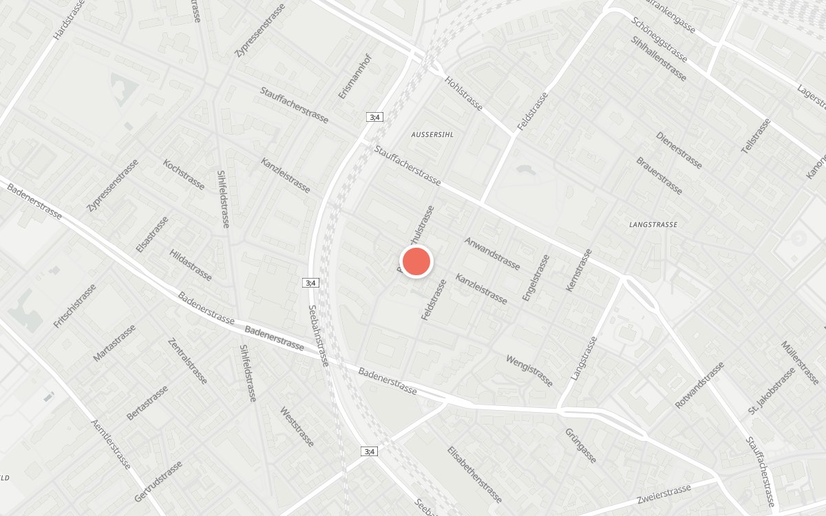 Karte: Pergola, Kanzleistrasse 121, 8004 Zürich