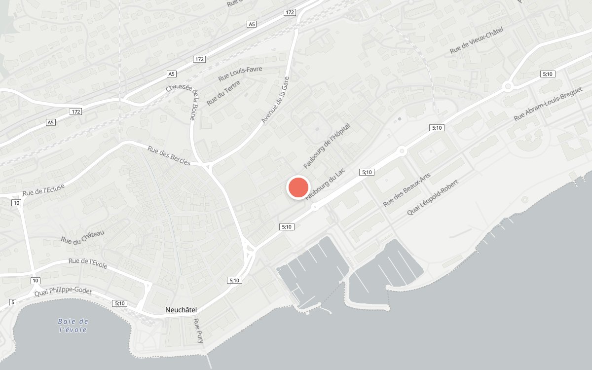 Plan : L'Entr'Acte, Ruelle du Port, Neuchâtel